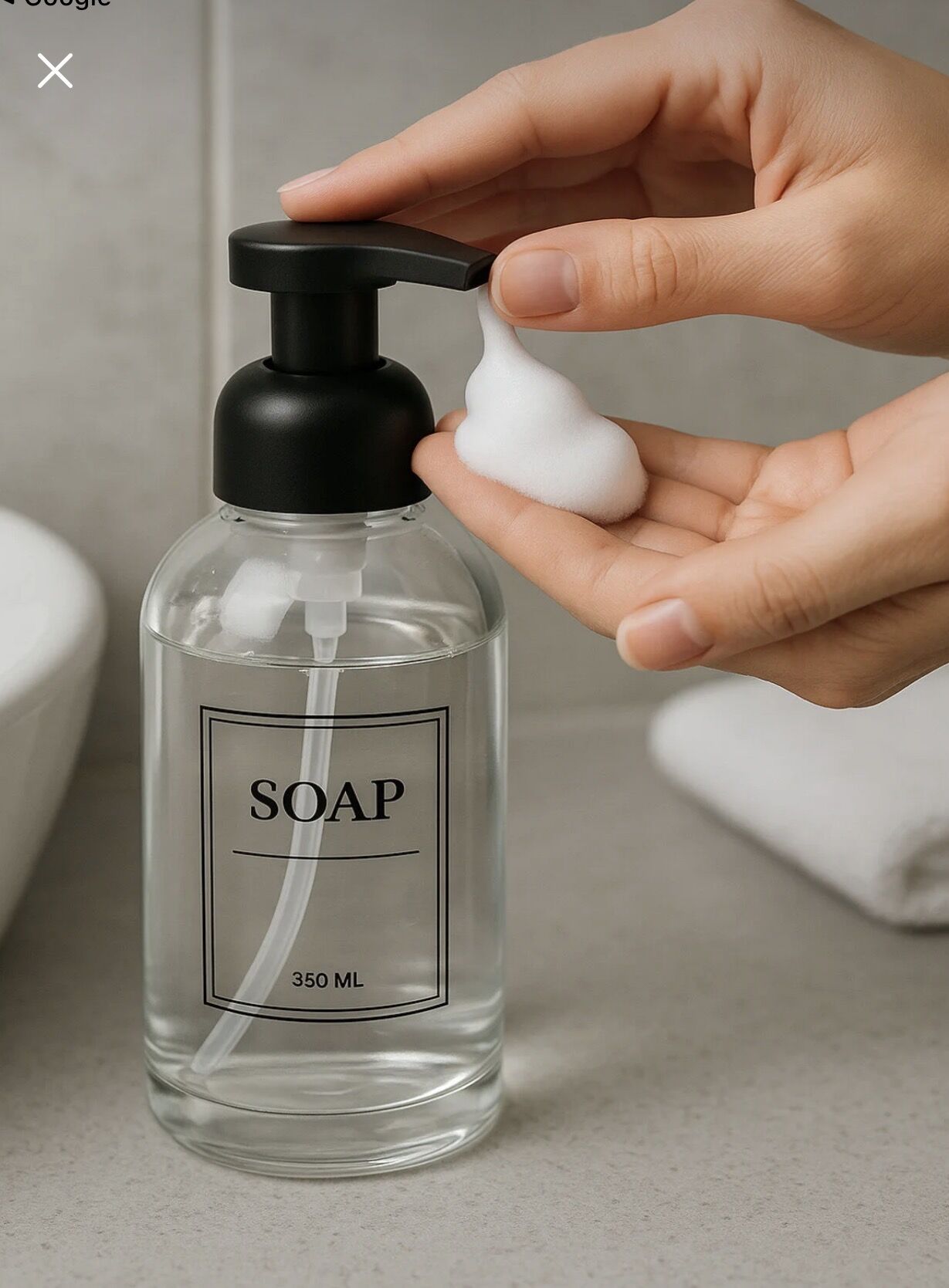 MIEN 350 ML KÖPÜK CAM SIVI SABUNLUK
