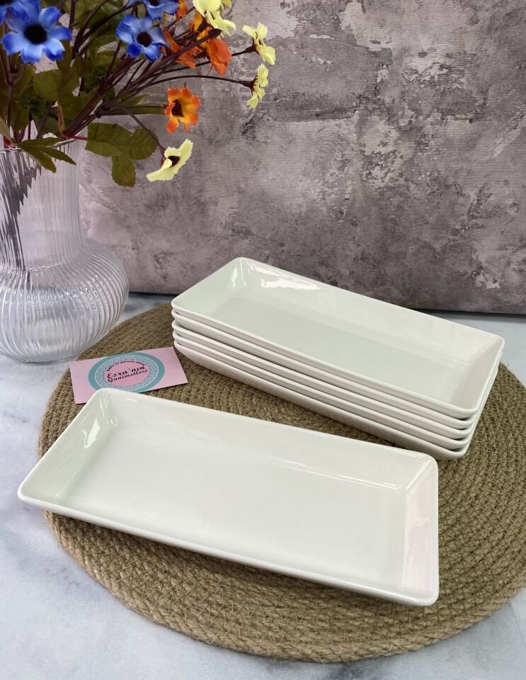 MLT-7458 PORSELEN 20*9 CM MİNİ DAR UZUN KAYIK 1 ADET