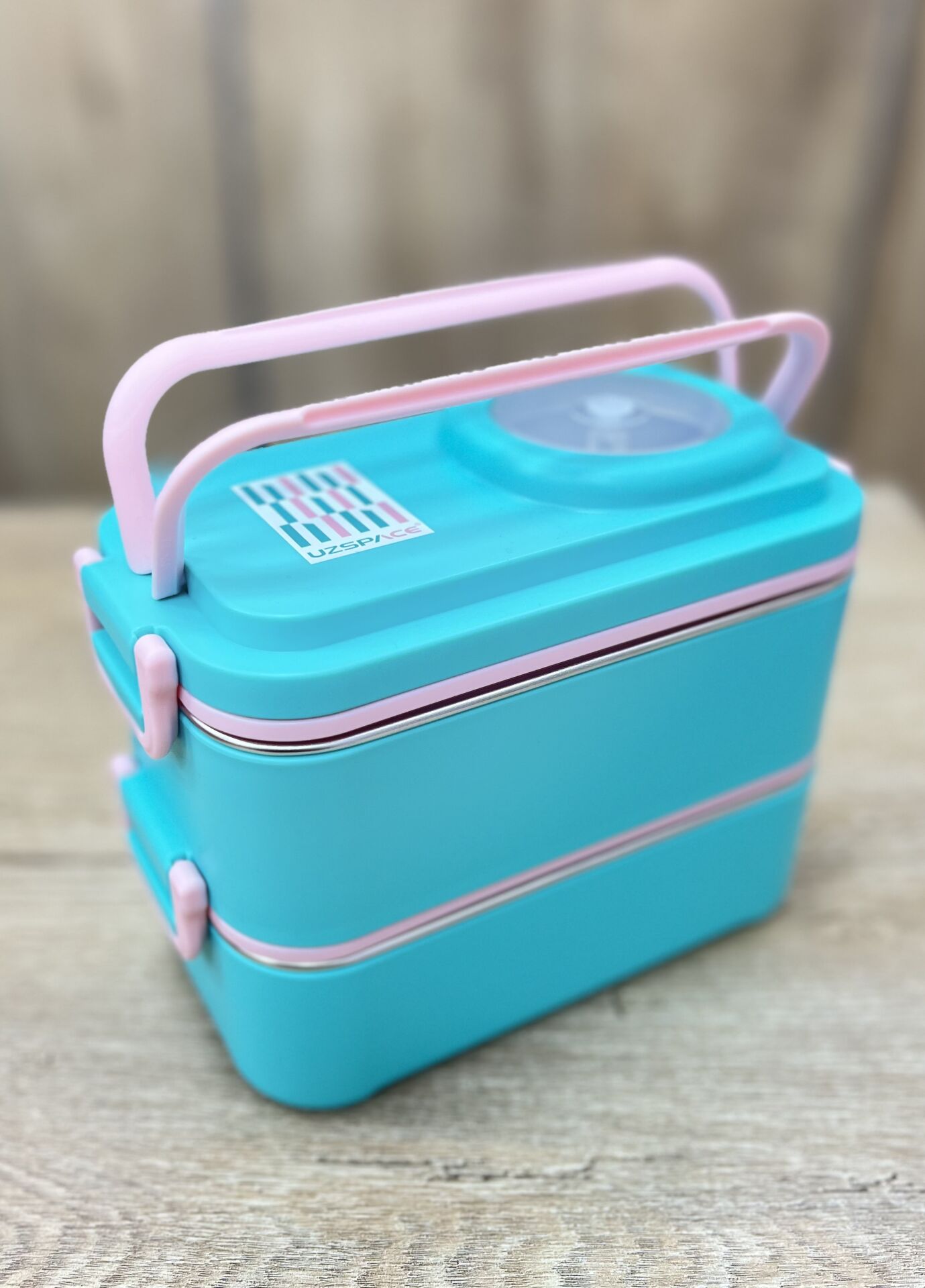 UZSPACE KASELİ 2KATLI 1200ML LUNCHBOX  (8023)