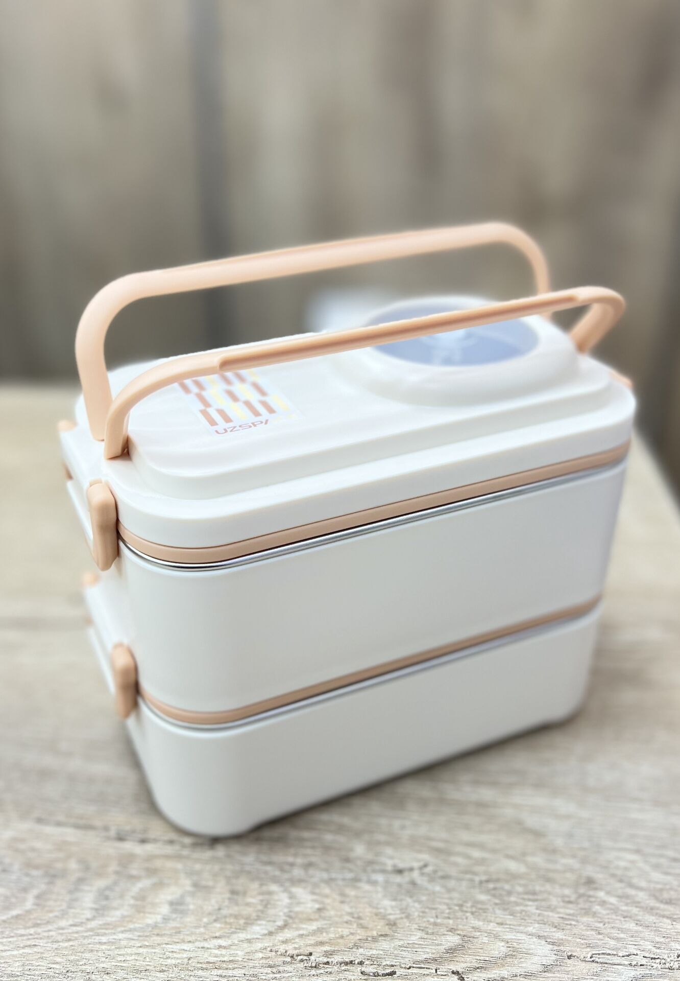 UZSPACE KASELİ 2KATLI 1200ML LUNCHBOX  (8023)