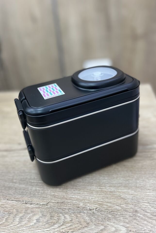 UZSPACE KASELİ 2KATLI 1200ML LUNCHBOX  (8023)