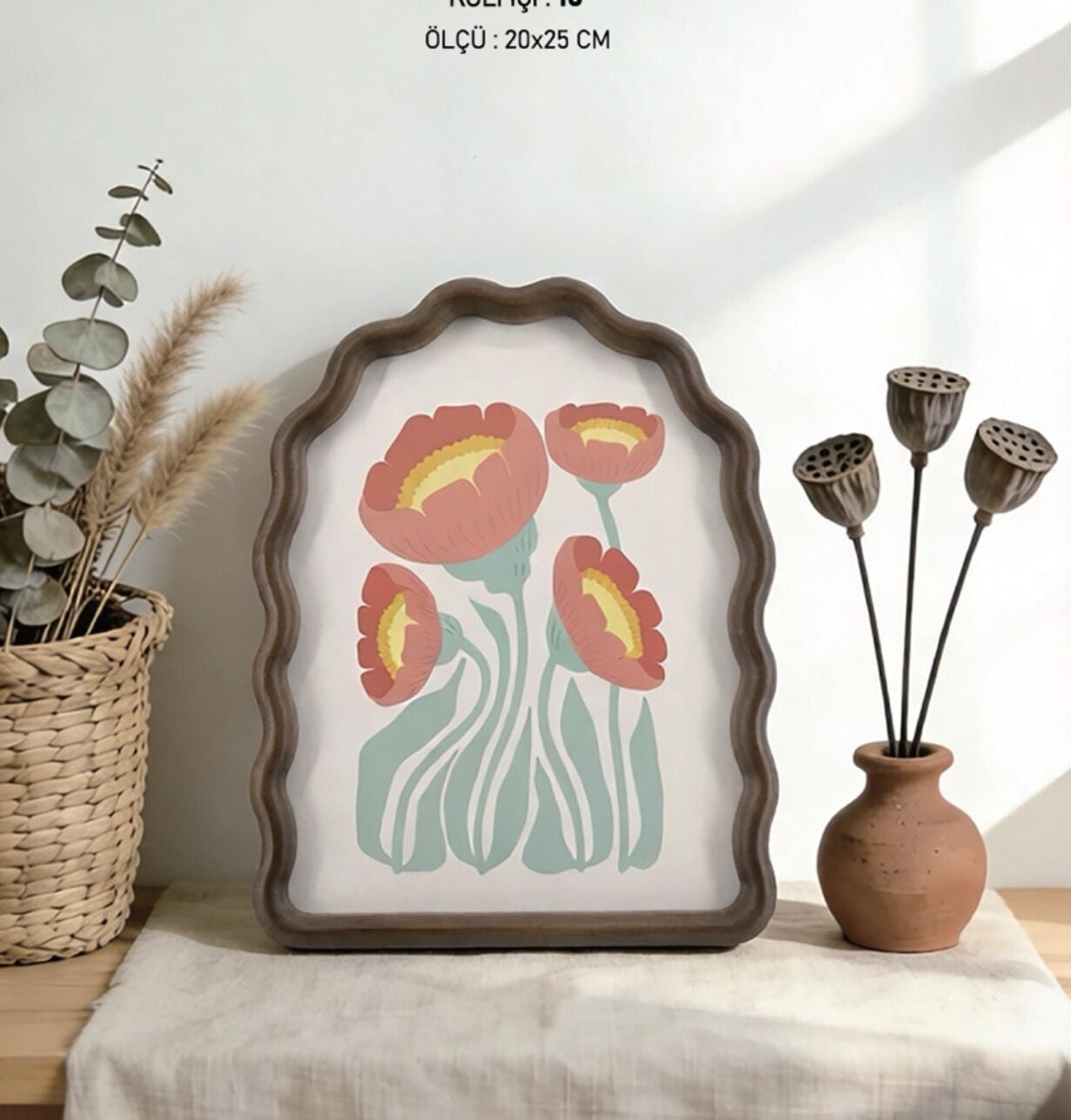20x25cm DEKORATİF AKASYA  ÇERÇEVE (Cer214) LORENZ