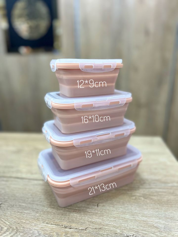 Silikon Katlanan Saklama Kabı 16*10cm 1Adet
