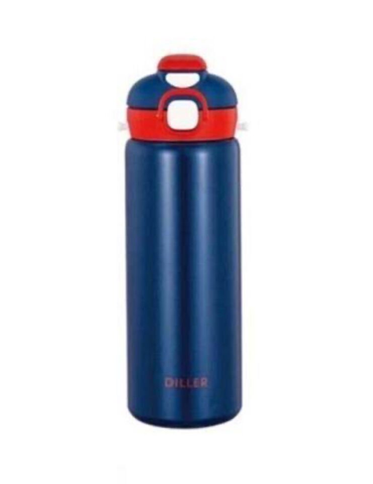 D9073- Pipetli/Pipetsiz Kullanım ÇELİK TERMOS MATARA 700ml