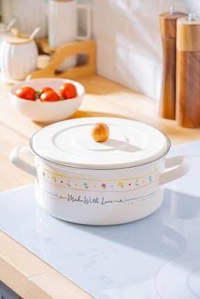 Acar With Love Emaye 20cm Tencere (XAP7705)