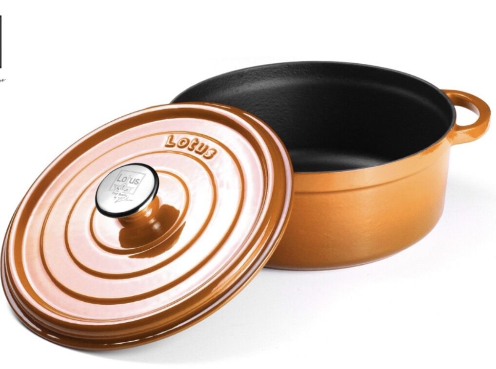 LOTUS-20CM DERİN DEMİR DÖKÜM TENCERE