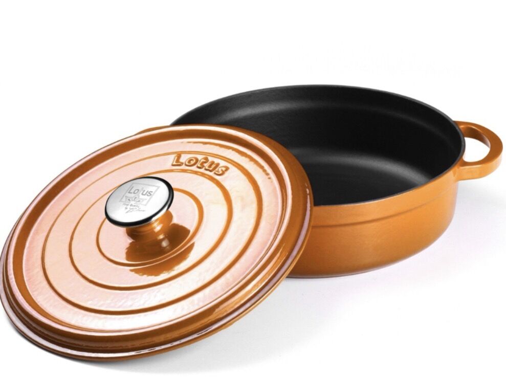 LOTUS- 24 CM BASIK DEMİR DÖKÜM TENCERE