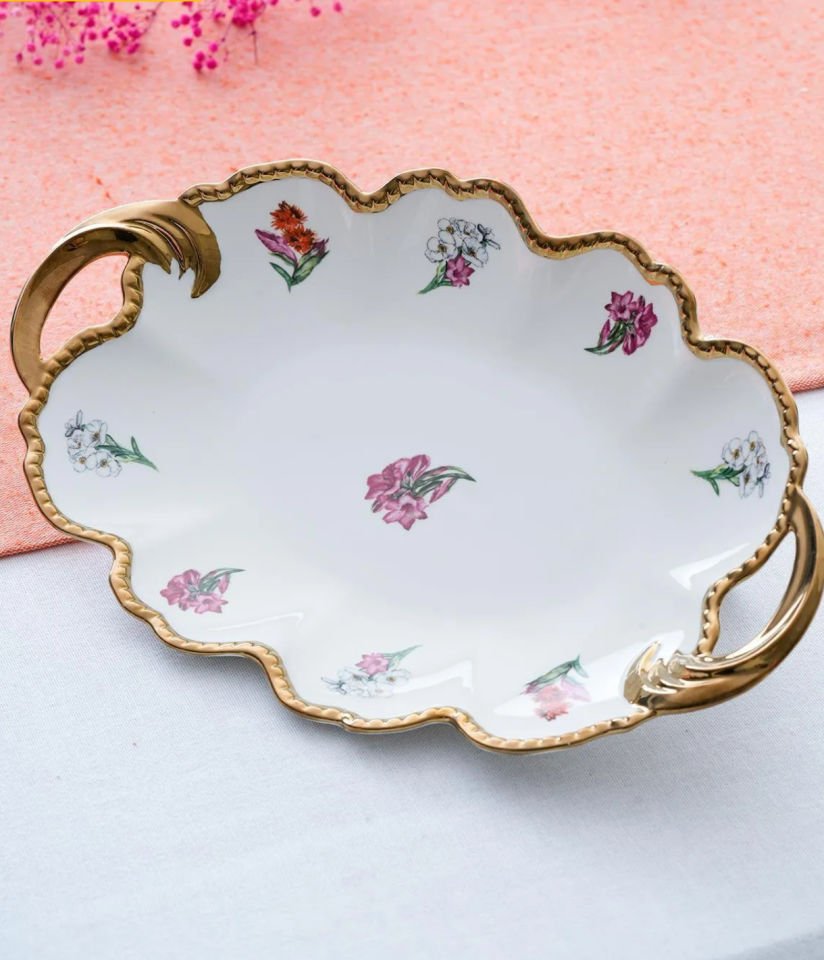 Acar Moralez 30cm Oval Tepsi Sunum (RYL6459)