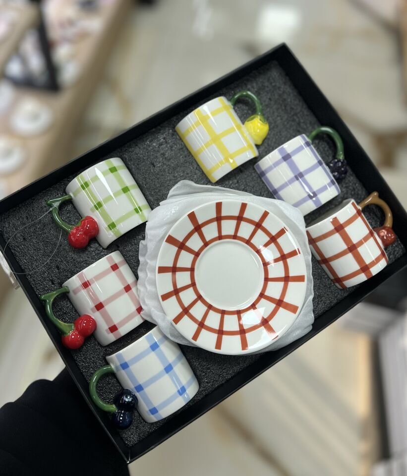 FRUIT GARDEN 6 KİŞİLİK FİNCAN TAKIMI (CHR-9573)