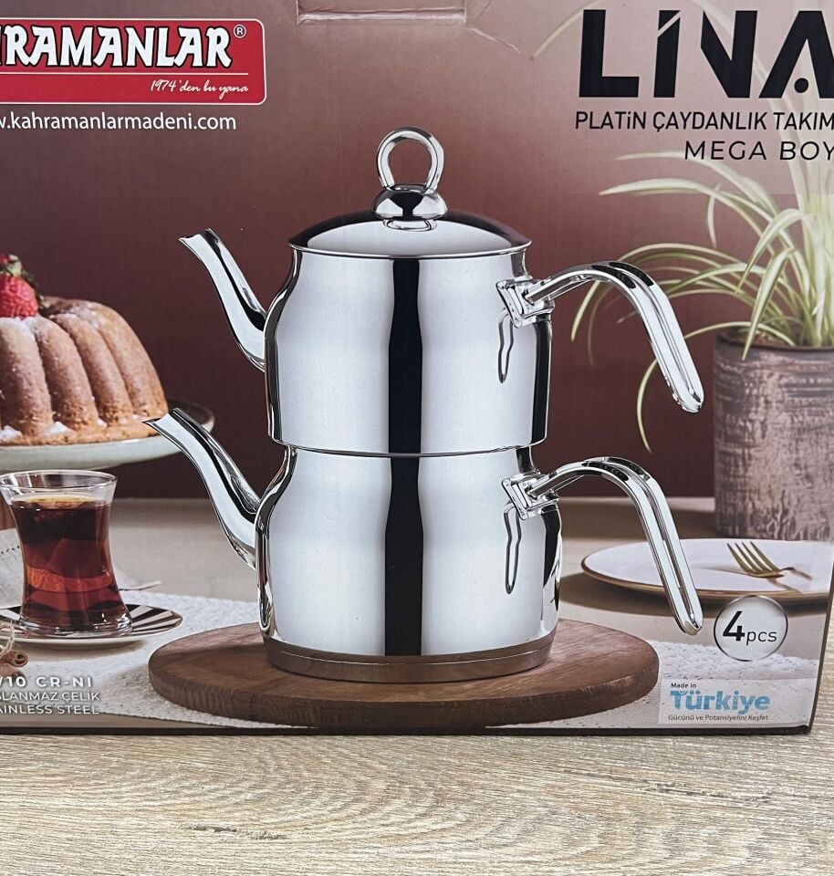 LİNA MEGA BOY ÇELİK ÇAYDANLIK (KHR 1042)