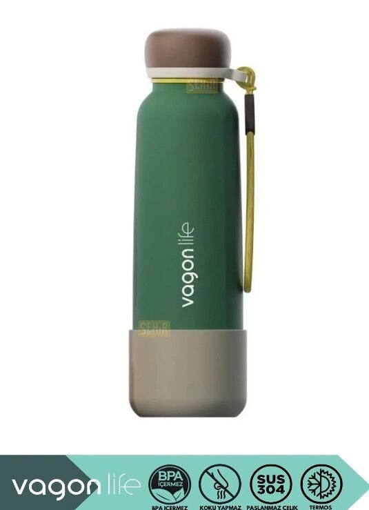 VGN-1106 ÇELİK TERMOS 750ML PİPETLİ  KAYMAZ TABAN