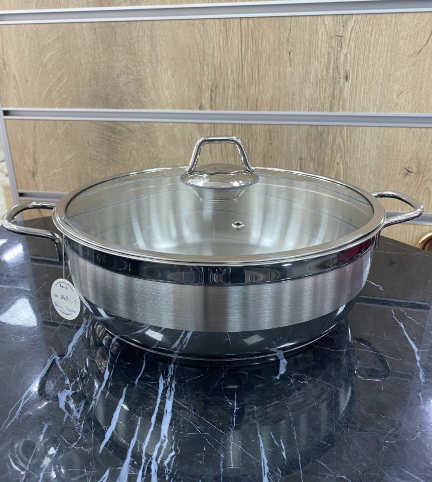 ACAR KARAT 24cm BASIK ÇELİK TENCERE
