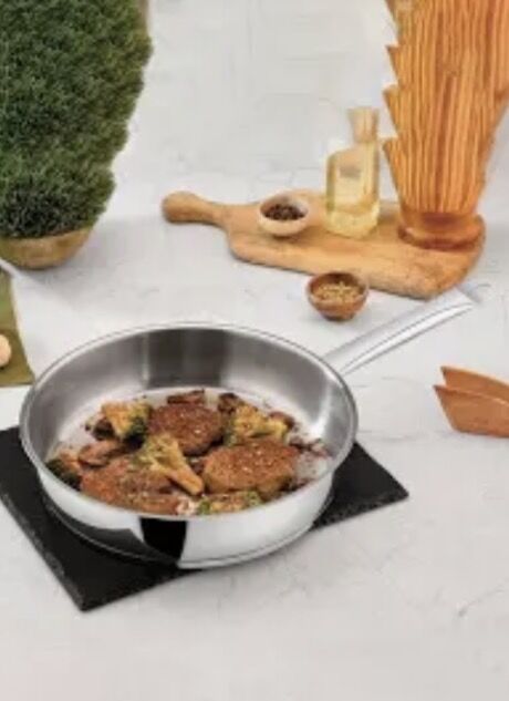 POLOCHEF 24cm PASLANMAZ ÇELİK TAVA PÇT-124