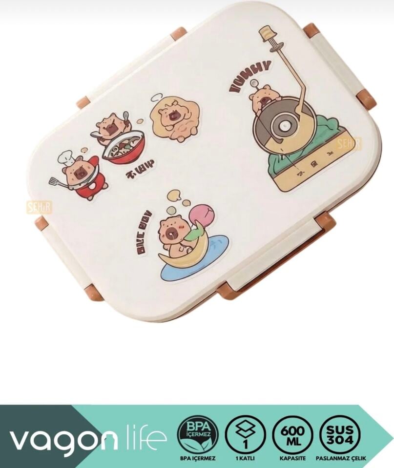 VGN-7189  PASLANMAZ ÇELİK LUNCHBOX