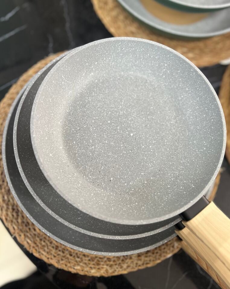 WINTERBACH 20-24-28CM STONE ÜÇLÜ TAVA SET SİYAH