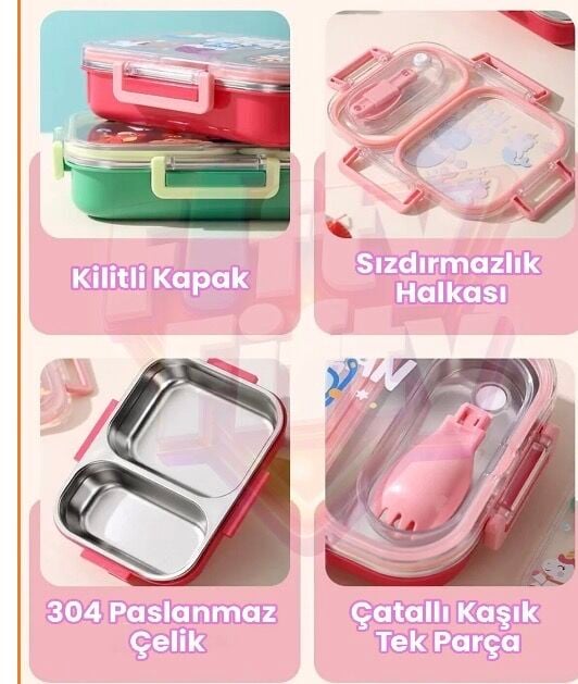 VGN-7163 PASLANMAZ ÇELİK LUNCHBOX (mavi)