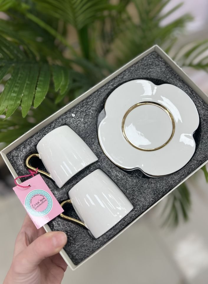 LOTUS DUO 2Lİ KAHVE FİNCAN TAKIMI