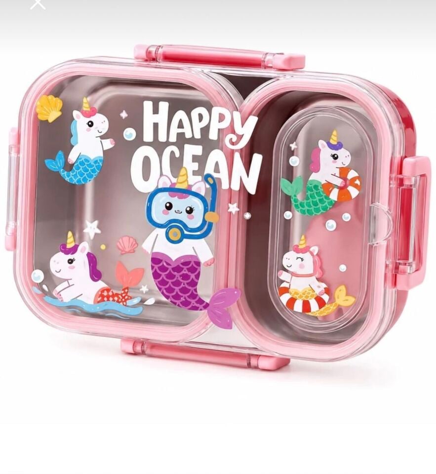 VGN-7163 PASLANMAZ ÇELİK LUNCHBOX (pembe)