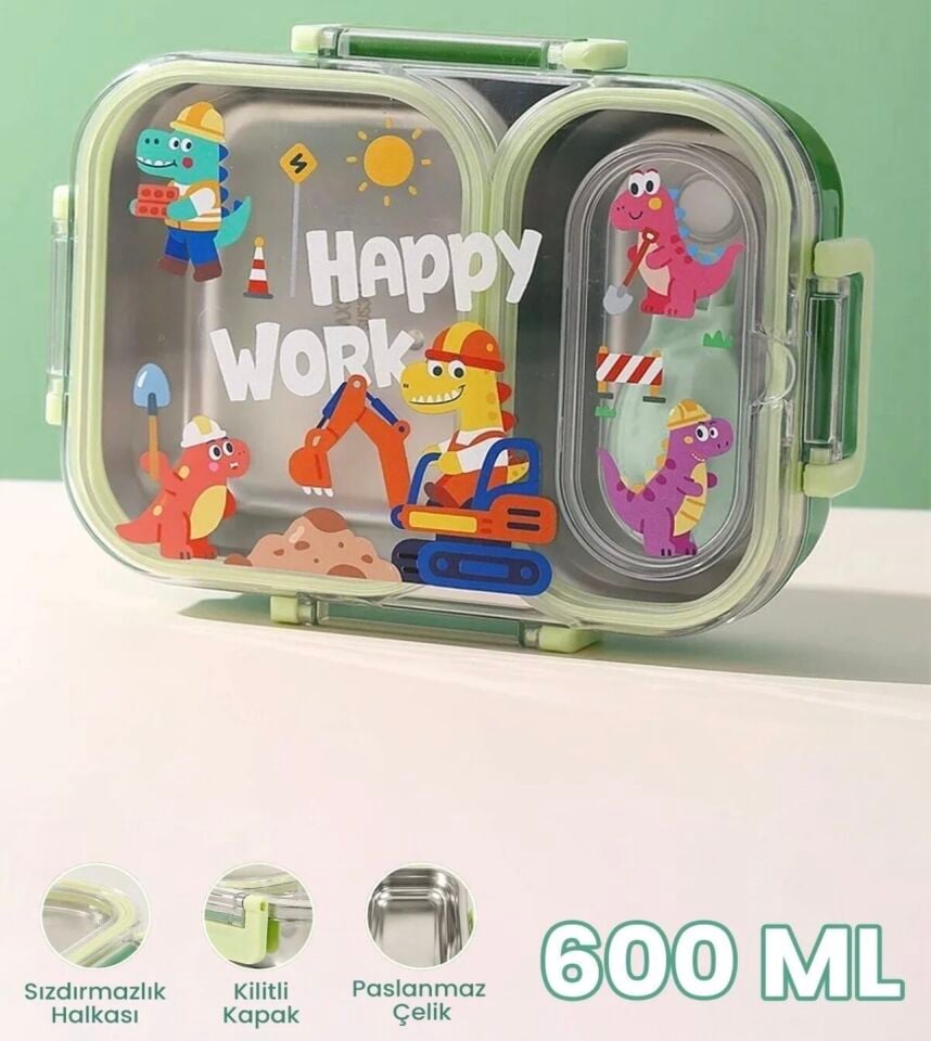 VGN-7163 PASLANMAZ ÇELİK LUNCHBOX (yeşil)