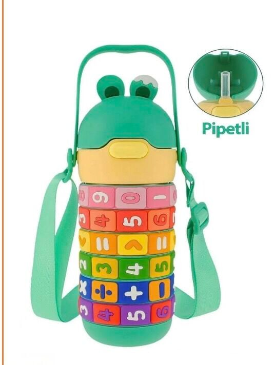 VGN-30031 430ML PİPETLİ ÇELİK TERMOS MATARA