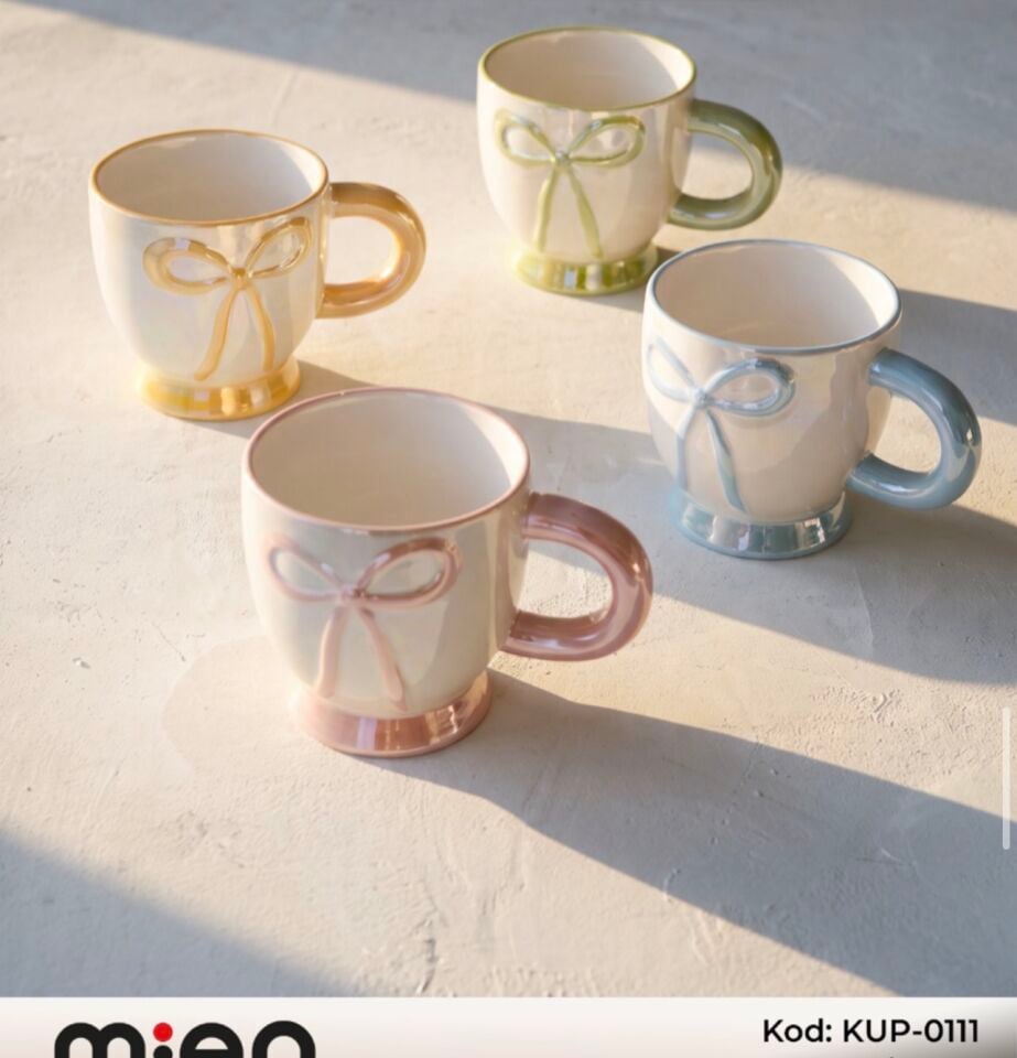 KUP-0111 PERLE LÜSTERLİ 400ML KUPA