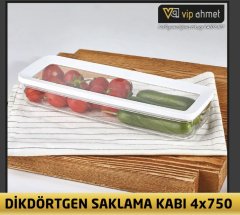 VP-116 2 Adet Dikdörtgen Saklama Kabı 750ml