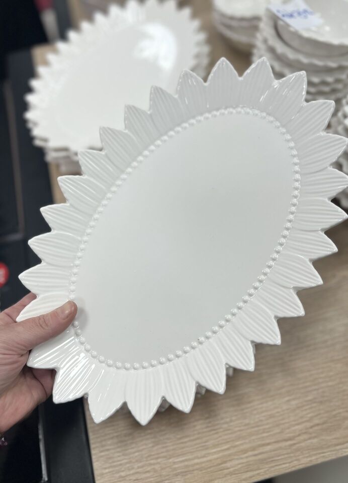 PORSELEN 28cm KAYIK TABAK 2 ADET (güneş)
