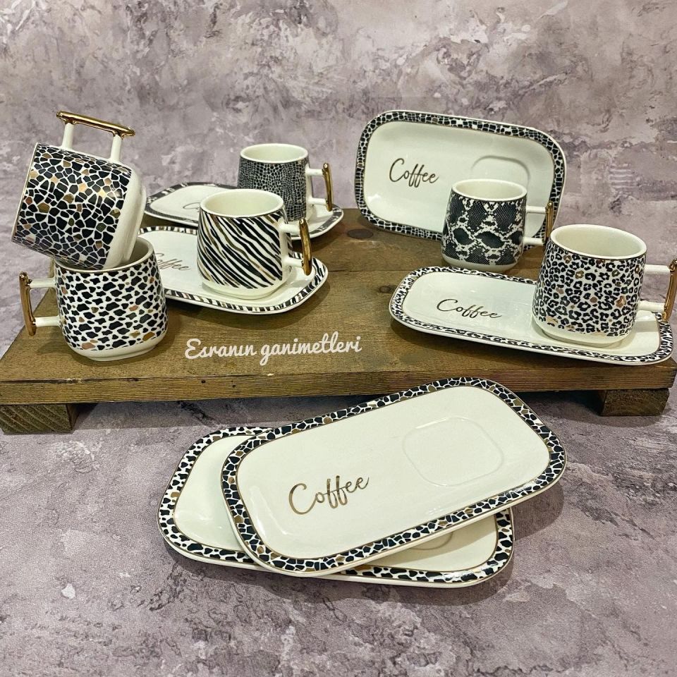 Acar Forest Coffe 6 Kişilik Fincan Takımı